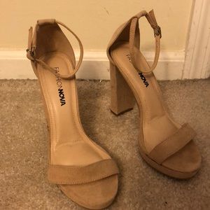 Fashion nova tan heels